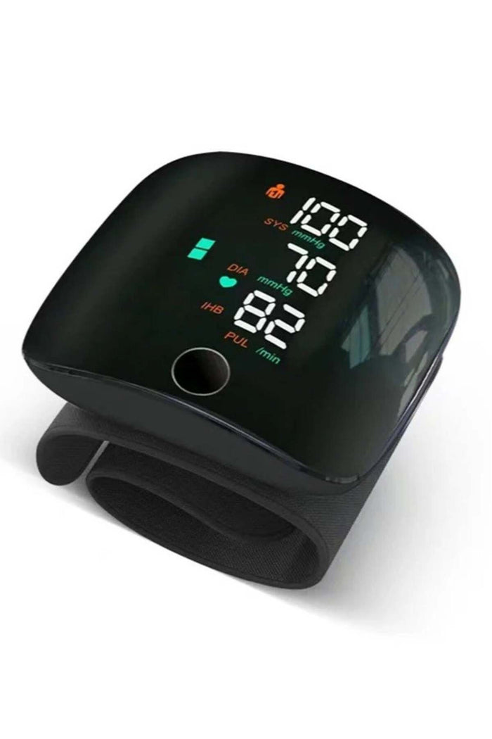 Digital Wrist Blood Pressure Monitor – front view display on