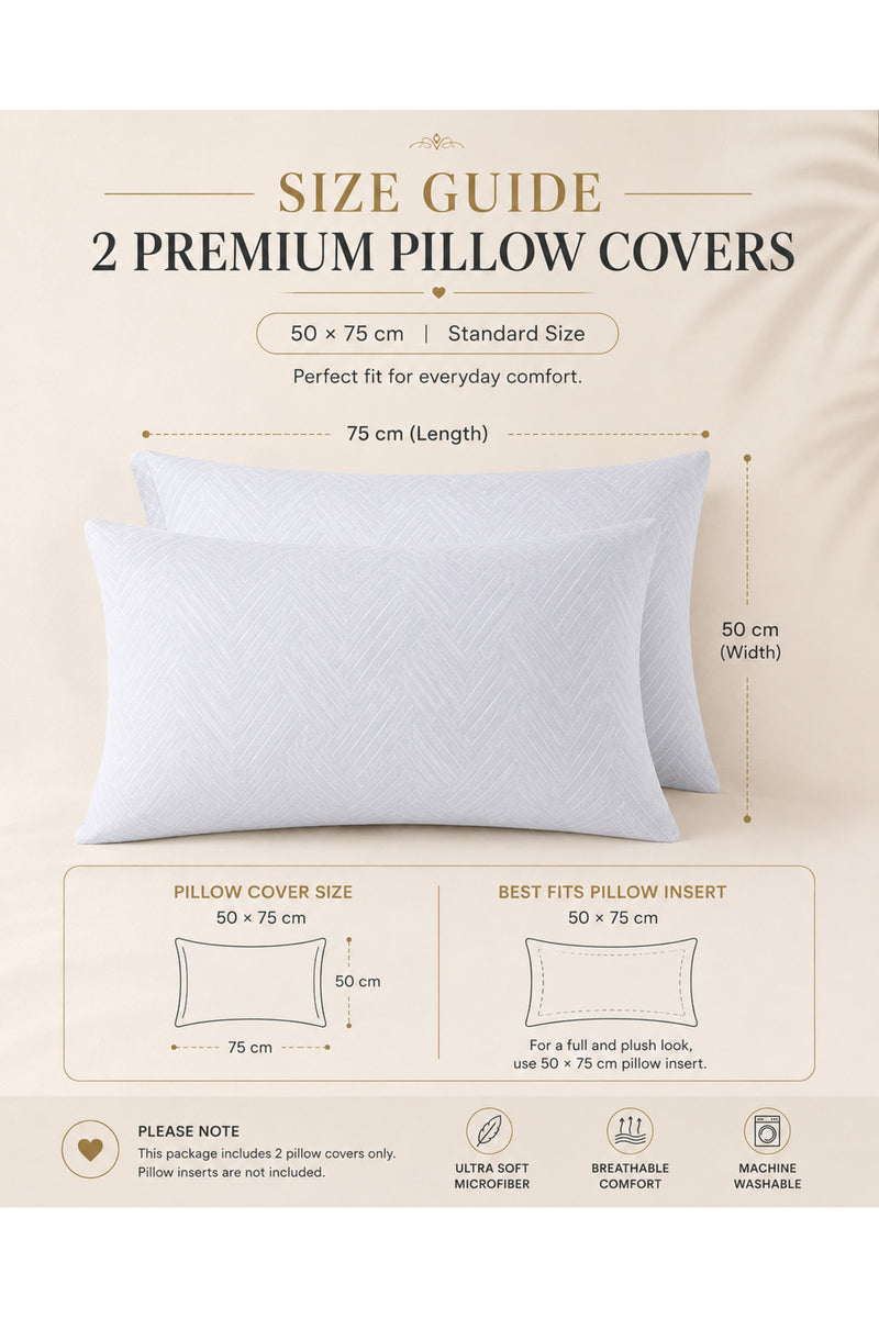 Microfiber Pillow Cases Set of 2 – lifestyle bedroom view