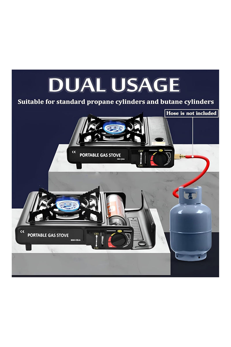 Portable 2-in-1 Butane Burner for Outdoor Cooking,Portable Gas Stove,BB3128