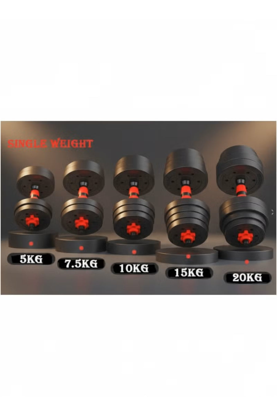 Adjustable Dumbbell Barbell Complete Set – product packaging