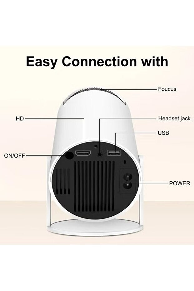 Portable 1080P Smart Projector – projecting on wall