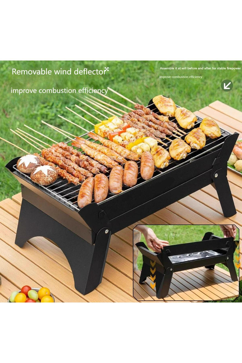 Quadra Fold Portable BBQ Grill – Compact, Foldable, Outdoor Cooking for Camping & Travel