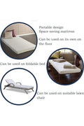 Foldable 3-Piece Foam Mattress 180x90x7 cm for Travel, Camping, Guests, Kids and Adults – image 3