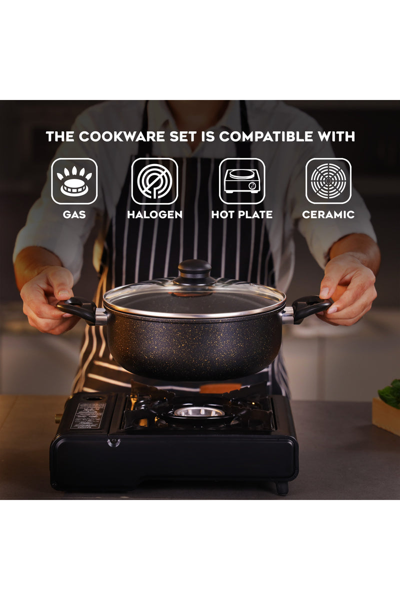 Elite 7-Piece Forged Aluminum Cookware Set RF12622 Forged Aluminium