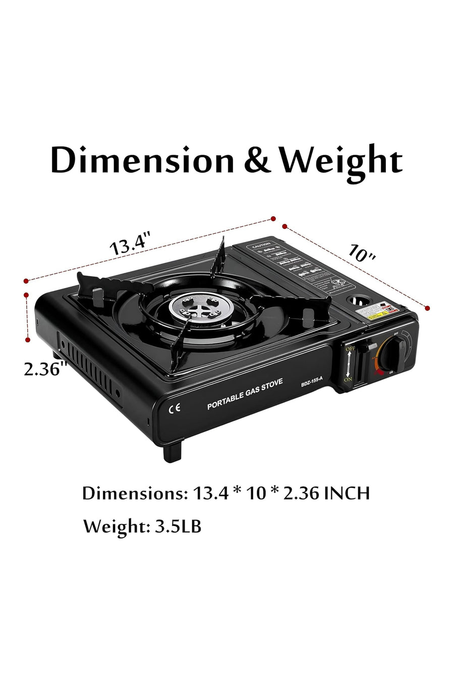 Portable 2-in-1 Butane Burner for Outdoor Cooking,Portable Gas Stove,BB3128