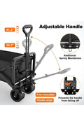 Collapsible Folding Wagon Cart – Heavy-Duty All-Terrain Wheels, Waterproof Oxford, Locking Brake | Camping, Beach & Garden – image 2