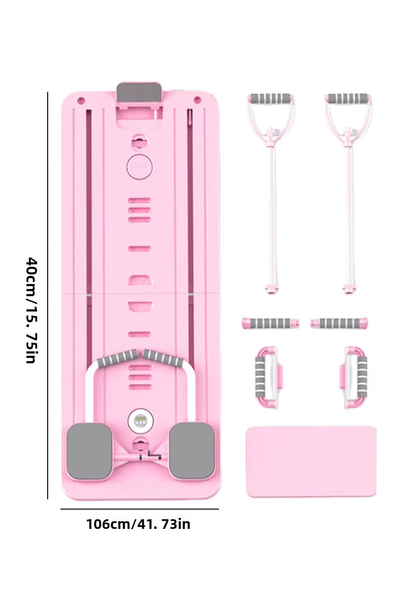 Foldable Pilates Reformer Board – folded compact view
