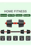 Adjustable Dumbbell & Barbell Set – Home Gym Weight Training Complete Kit – image 6