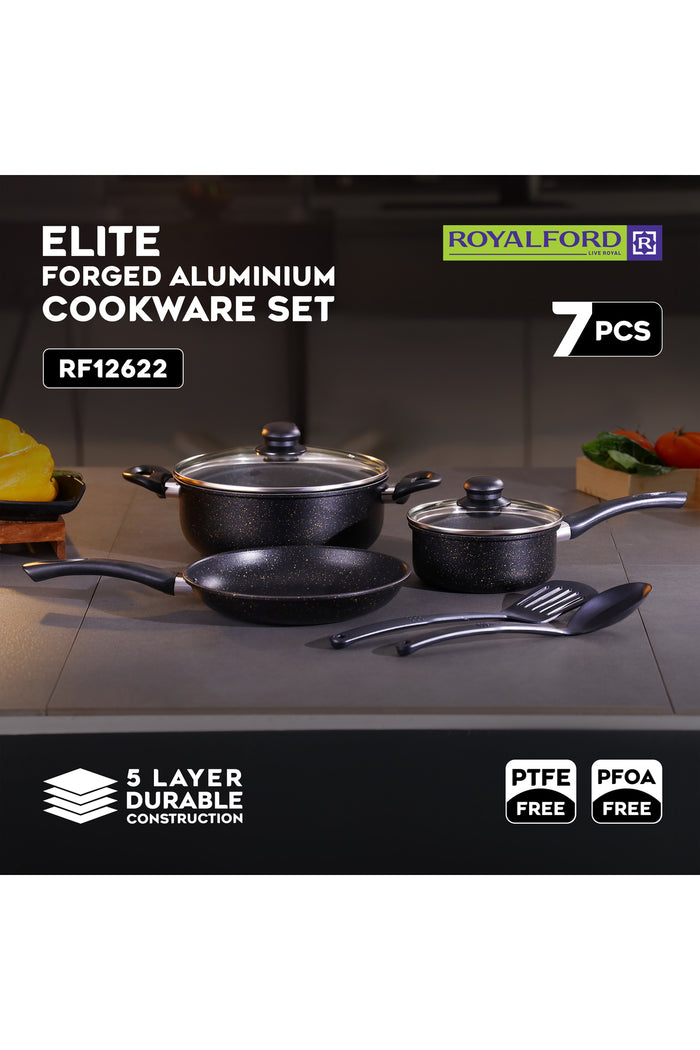 Elite 7-Piece Forged Aluminum Cookware Set RF12622 Forged Aluminium