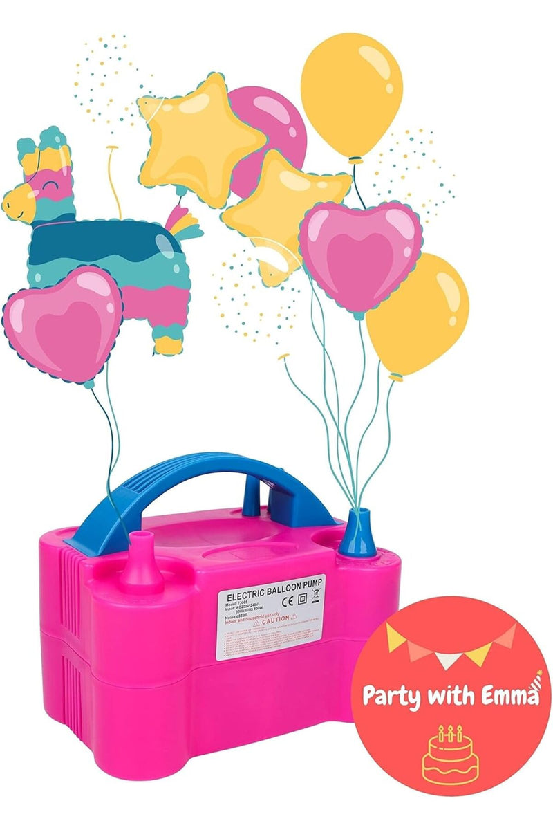 Portable Electric Dual Nozzle Air Blower for Fast Balloon Inflation and Party Decoration