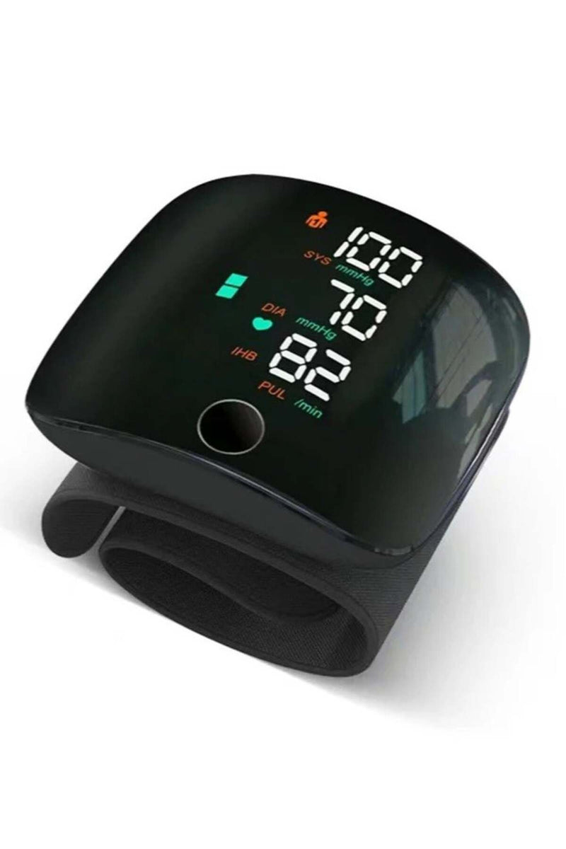 Digital Wrist Blood Pressure Monitor – front view display on
