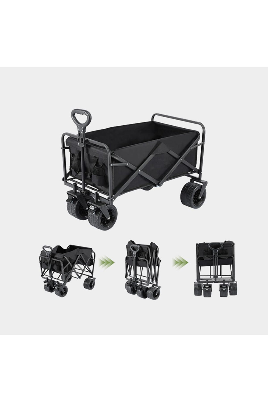 Collapsible Folding Camping Wagon (AF-Black)