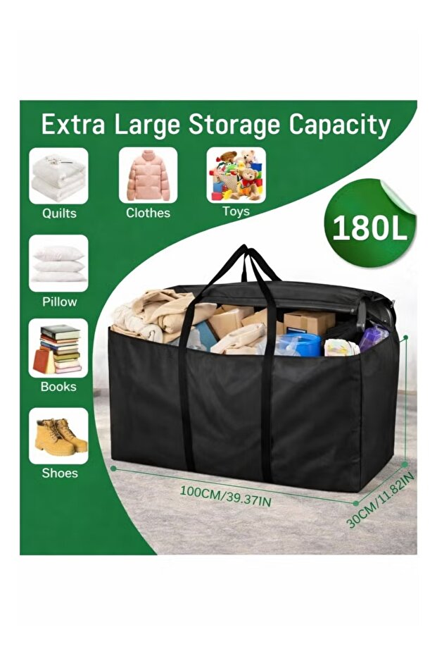 180L Extra Large Storage Bag – filled with bedding