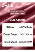 Striped King Size Bedding Set – Bordeaux 4-Piece Premium Linen – image 6