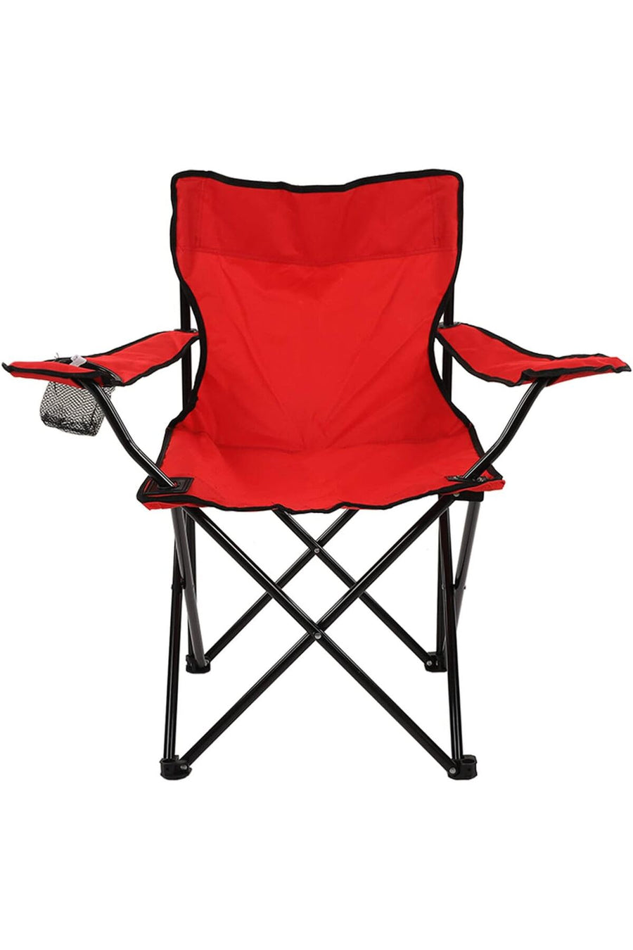 Outdoor Folding Chair Rustproof Strong Frame Cup Holder Portable Camping Folding Chair with Storage