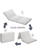 Foldable 3-Piece Foam Mattress 180x90x7 cm for Travel, Camping, Guests, Kids and Adults – image 4