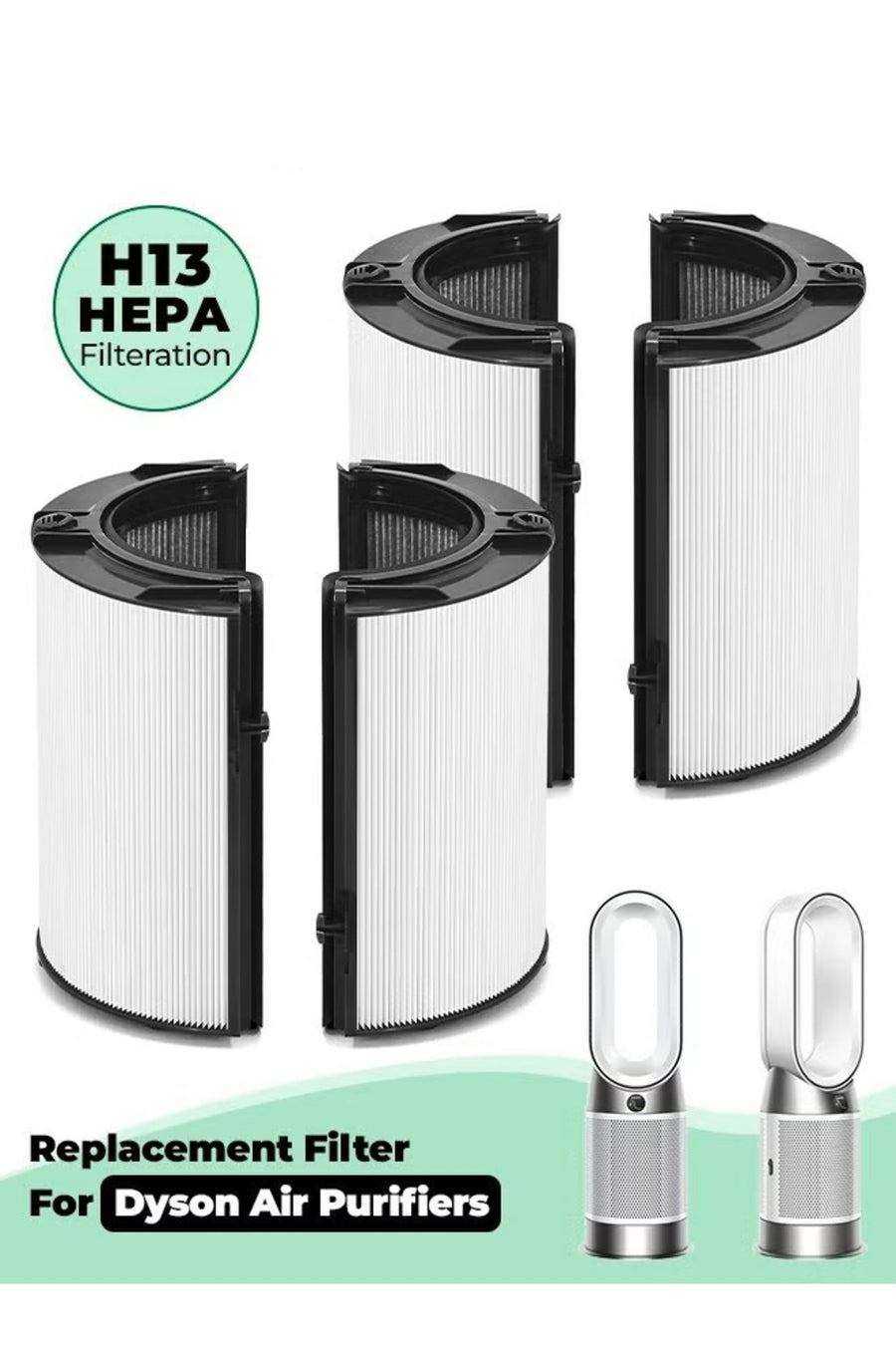 Dyson HEPA Carbon Filter 2-in-1 – front view black