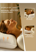 Striped Pillows – Set of 2, 1000 Gm Each, 50x75 cm, Soft Microfiber, Anti-Allergy, White – image 3