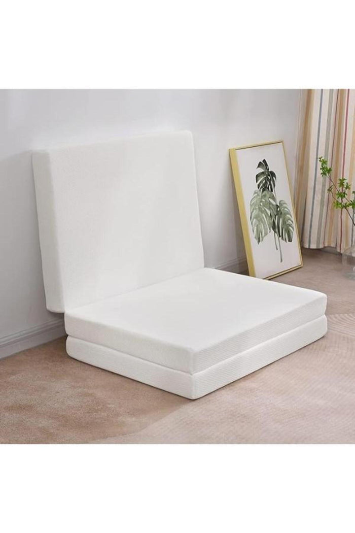 Foldable 3-Piece Foam Mattress 180x90x7 cm for Travel, Camping, Guests, Kids and Adults