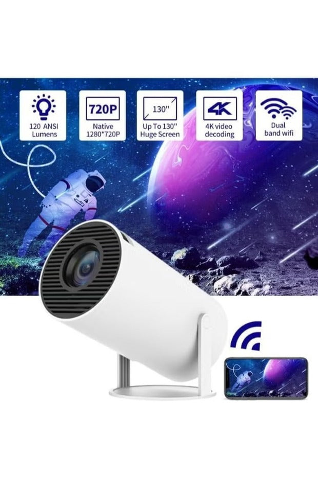 Portable 1080P Smart Projector – ports and connections