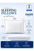 Set of 2 Hotel Quality Pillows – 50x70cm – image 2