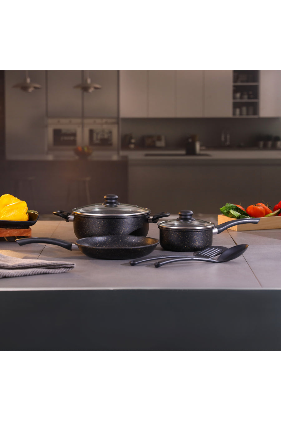 Elite 7-Piece Forged Aluminum Cookware Set RF12622 Forged Aluminium