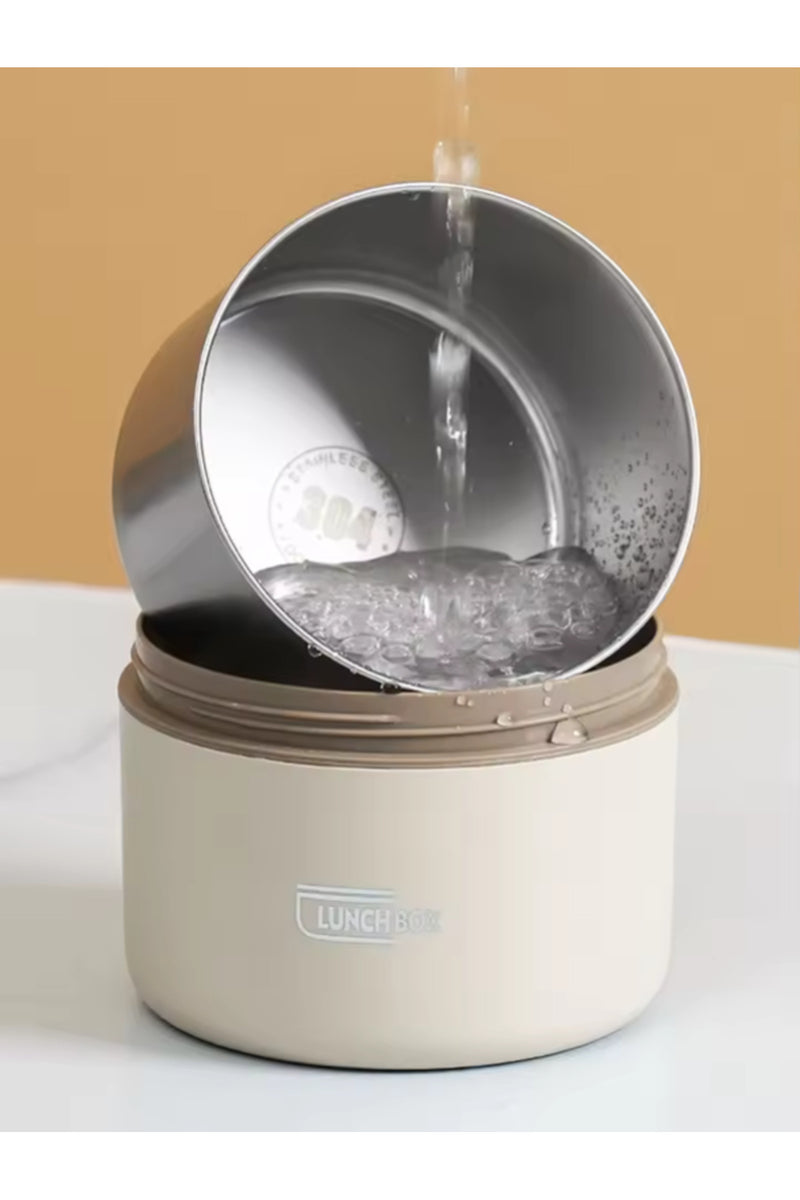 3pcs Microwave portable food container lunch box stainless steel bento box leak proof hot lunch