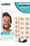 Extra Strength Nasal Strips Kit with Magnetic Dilator – Snoring Relief & Better Sleep, 30 Tabs