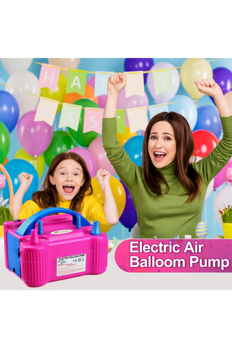 Portable Electric Dual Nozzle Air Blower for Fast Balloon Inflation and Party Decoration