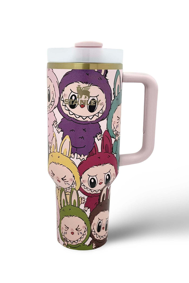 Stanley Labubu H2.0 Flow State 40oz Tumbler – Multicolor front view
