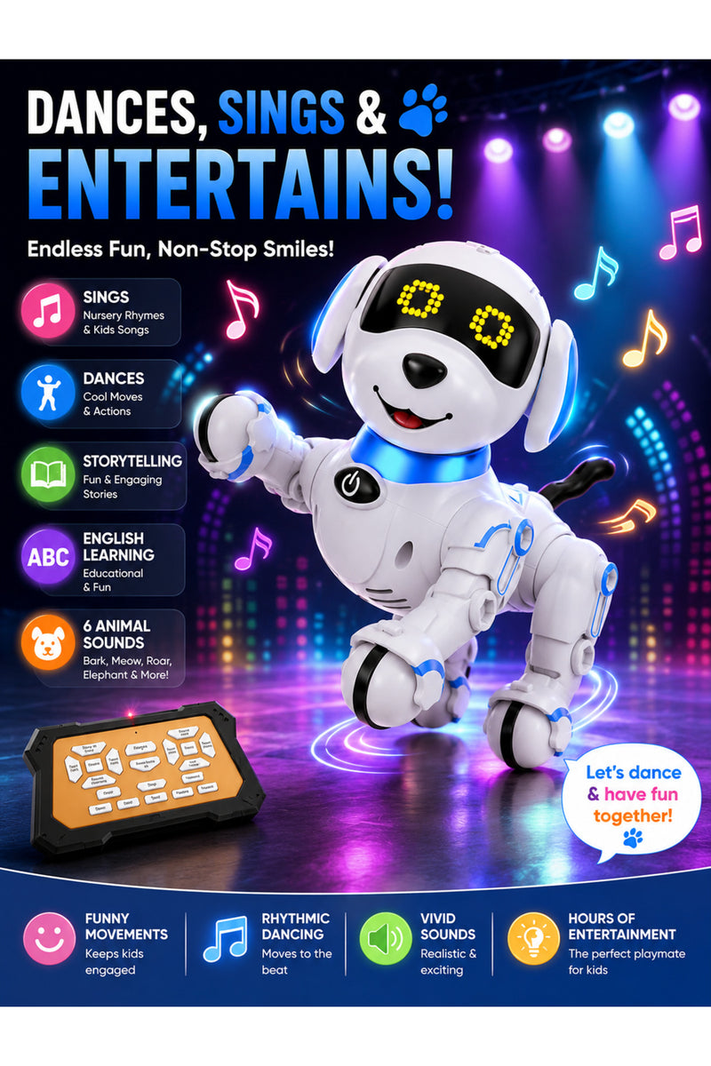 Smart Interactive Robot Dog Toy – full product display