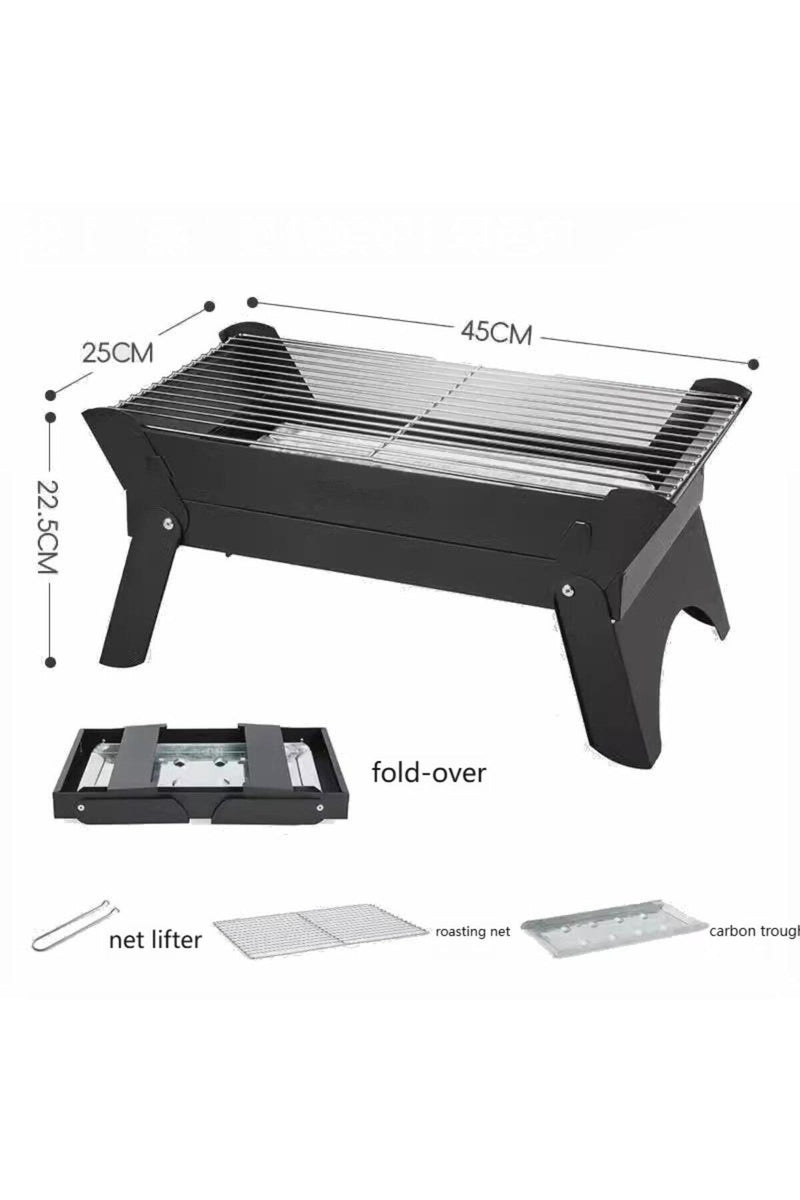 Quadra Fold Portable BBQ Grill – Compact, Foldable, Outdoor Cooking for Camping & Travel