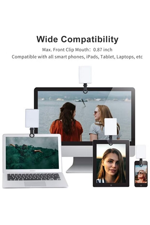 60 LED Selfie Light – clipped on phone
