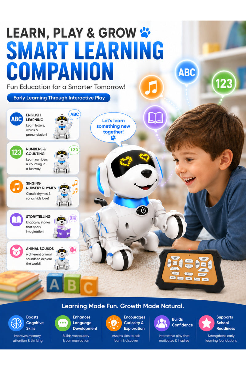Smart Interactive Robot Dog Toy – remote control detail