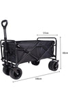 Collapsible Folding Wagon Cart – Heavy-Duty All-Terrain Wheels, Waterproof Oxford, Locking Brake | Camping, Beach & Garden