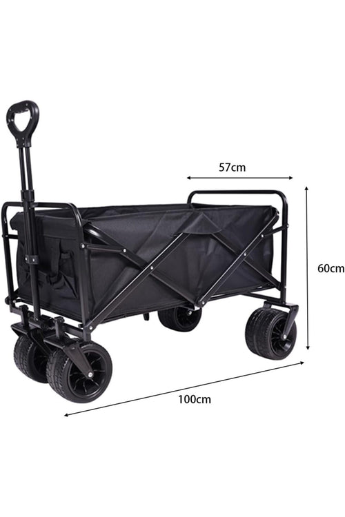 Heavy-Duty All-Terrain Folding Wagon – front view on clean background