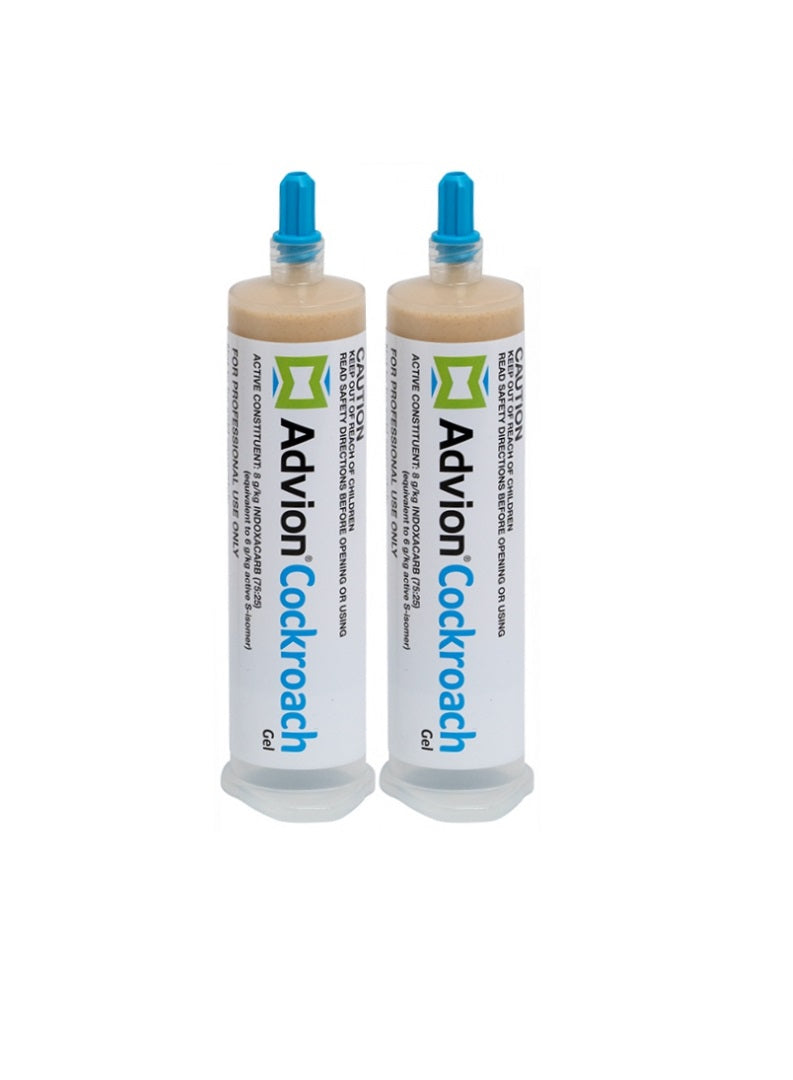 Advion Cockroach Gel Bait – Professional Strength, Indoor & Outdoor, 2 x 30g
