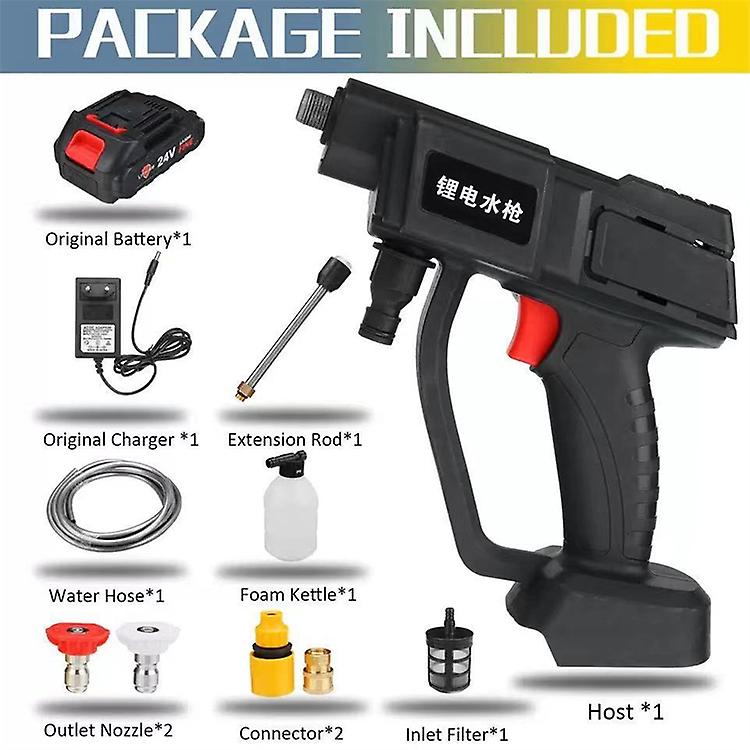 Cordless Car Pressure Washer – features diagram