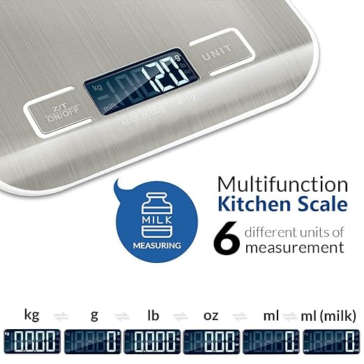 Digital Kitchen Scale – tare function in use