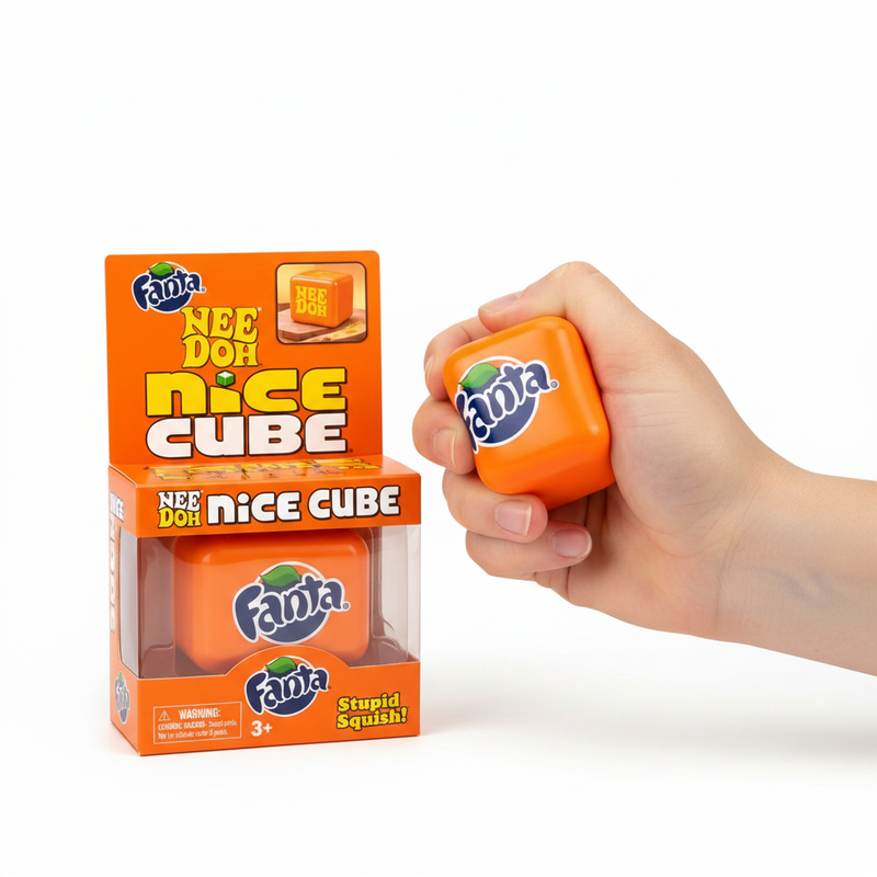 Nee Doh Nice Cube Squishy Stress Toy – Fanta edition