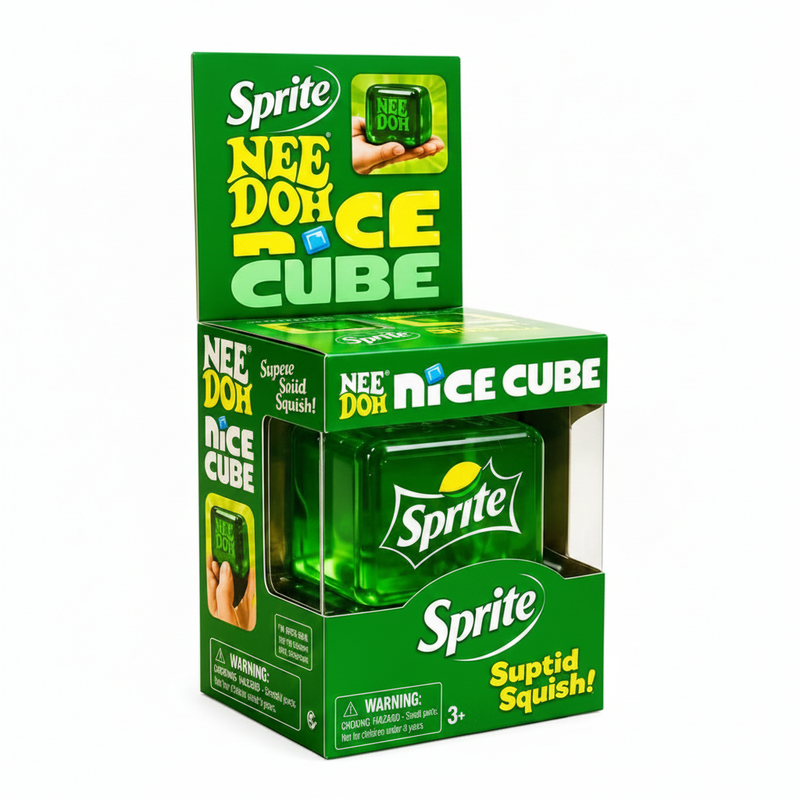 Nee Doh Nice Cube Squishy Stress Toy – Sprite edition