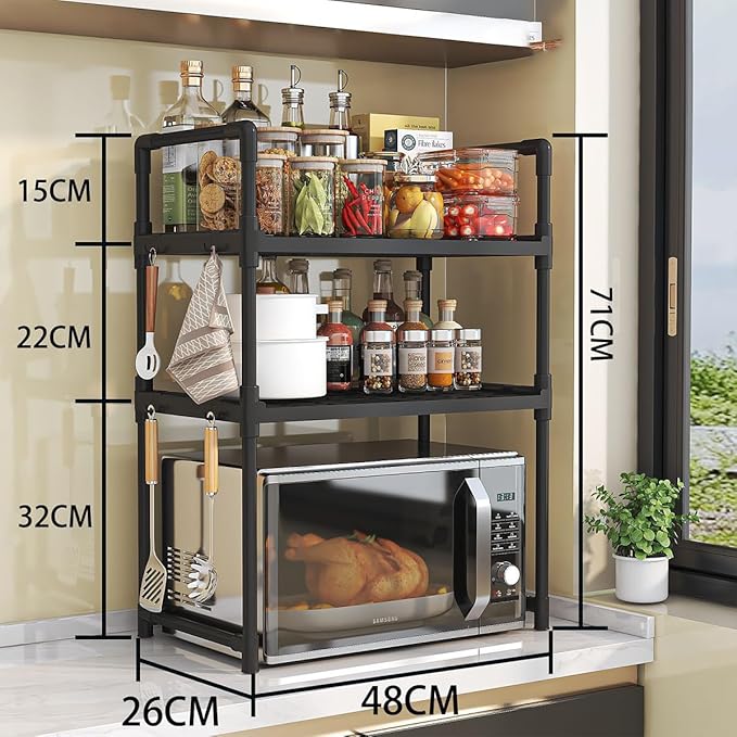 Kitchen Wall Storage Rack – mounting detail