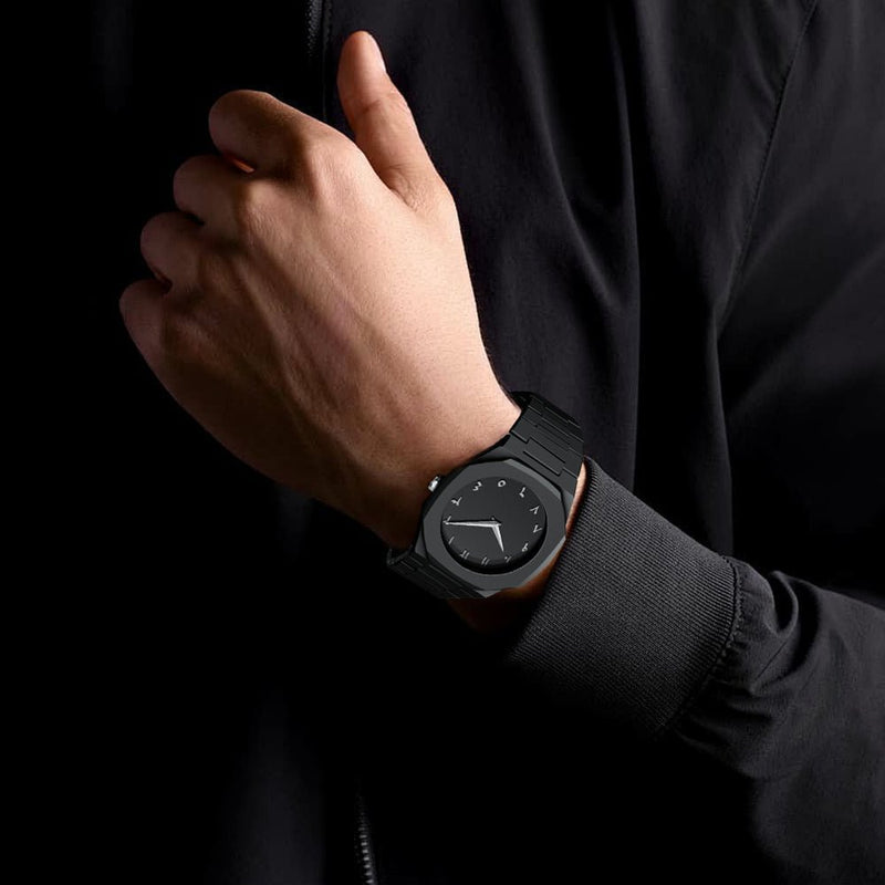 Stainless Steel Arabic Watch – on wrist lifestyle view
